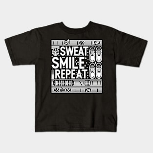 Sweat Smile Repeat Kids T-Shirt